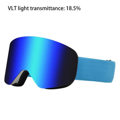 Ochelari de schi cu lentile magnetice cu straturi duble Ochelari de schi anti-ceata UV400 pentru snowboard pentru barbati femei Ochelari de schi Ochelari