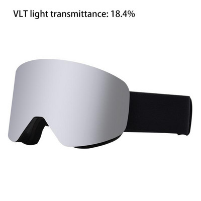 Ochelari de schi cu lentile magnetice cu straturi duble Ochelari de schi anti-ceata UV400 pentru snowboard pentru barbati femei Ochelari de schi Ochelari