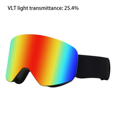 Ochelari de schi cu lentile magnetice cu straturi duble Ochelari de schi anti-ceata UV400 pentru snowboard pentru barbati femei Ochelari de schi Ochelari