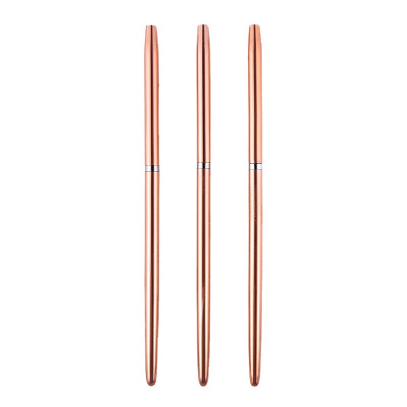Rose Gold 3 db/készlet Nail Art UV gél bélés ecsetek Rajz Virág csíkozás Tervezés Manikűr Eszközkészletek 7/9/11mm