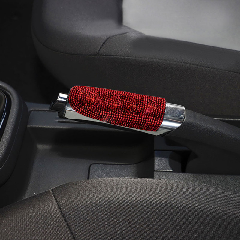 Car Gears Capac frână de mână Diamond Styling Bling Auto Protector capac frână de mână Decor Accesorii universale pentru mașină pentru femei fete