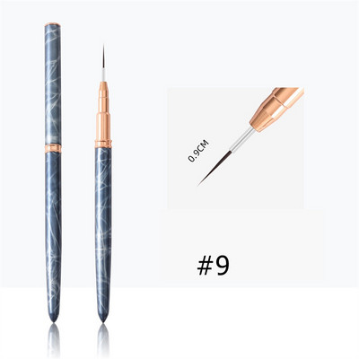 1 buc. perie pentru unghii cu gel pentru manichiură, acrilic, gel UV, extensie, pix, lac de unghii, pictură, desen, perie pentru unghii, pentru salonul de artă a unghiilor