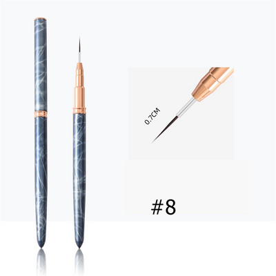 1 buc. perie pentru unghii cu gel pentru manichiură, acrilic, gel UV, extensie, pix, lac de unghii, pictură, desen, perie pentru unghii, pentru salonul de artă a unghiilor