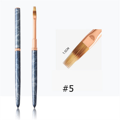 1 buc. perie pentru unghii cu gel pentru manichiură, acrilic, gel UV, extensie, pix, lac de unghii, pictură, desen, perie pentru unghii, pentru salonul de artă a unghiilor