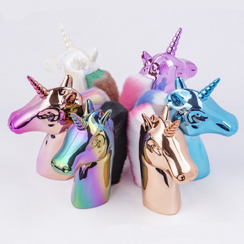 Unicorn Nail Dust Brush Colorful Nail Paint Gel Dust Cleaning Brushes UV Gel Powder Glitter Removal Pen Nail Nail Tools