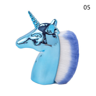 Perie pentru praf de unghii cu unicorn, gel colorat pentru vopsea de unghii, perii de curățare a prafului, pudră de gel UV, stilou pentru îndepărtarea sclipicii, instrumente de manichiură pentru unghii