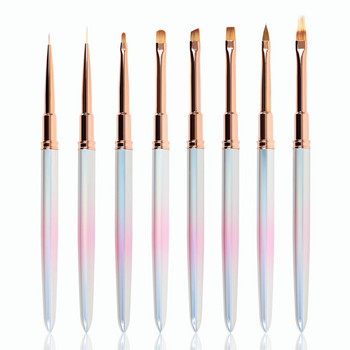 1 τμχ Gradient Nail Art Brush For Manicure Salon Tool Professional Painting Drawing UV Gel Extension Pen Nail Polish Nail Brushes
