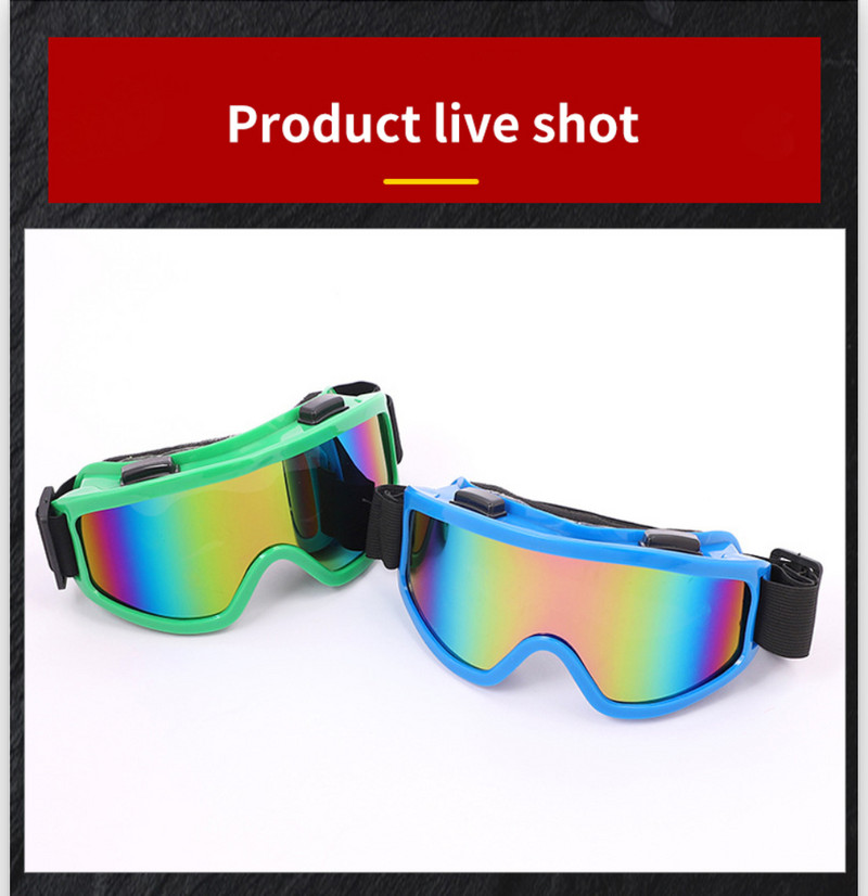 Ochelari de soare pentru scuter antivânt Ochelari de călărie pentru motocicletă Ochelari căptușiți rezistenți la vânt, confortabili, rezistenți la praf