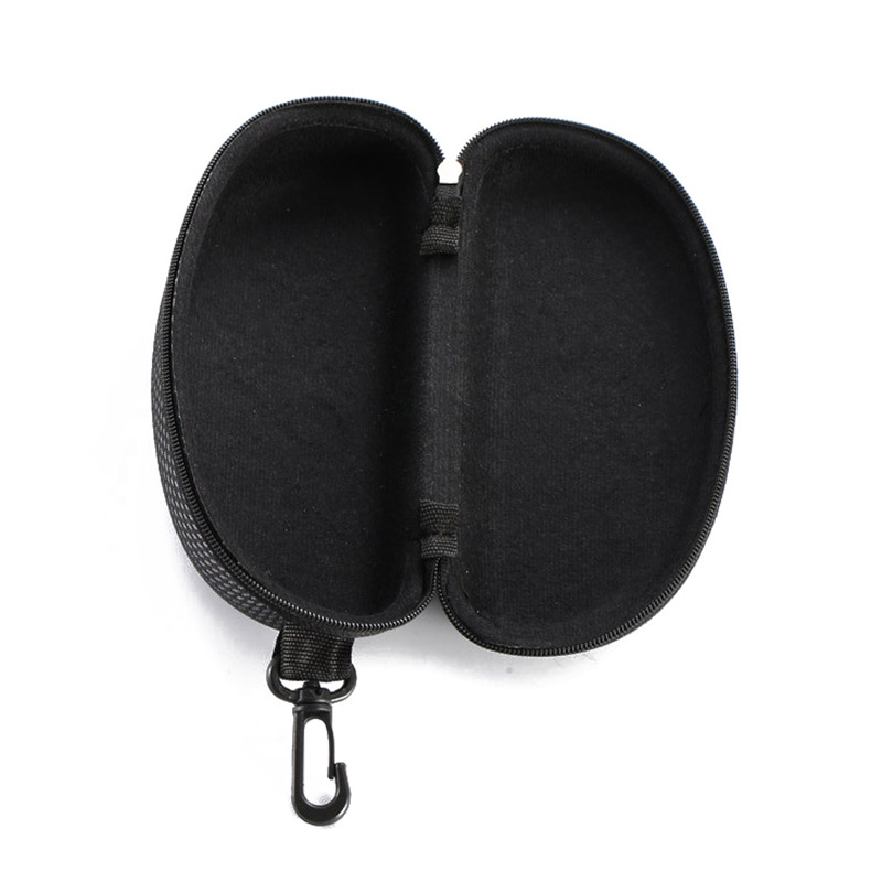 Prijenosna kutija za naočale Crna tvrda torbica Velika zaštitna torbica Unisex retro torbica za naočale Zip torbica za sunčane naočale Kutija za skijaške naočale