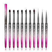 BQAN Perie de unghii cu gradient acrilic UV Gel extensie Pen Oja Pictura Perie de desen Liner Perie de unghii Perie de gel pentru manichiura