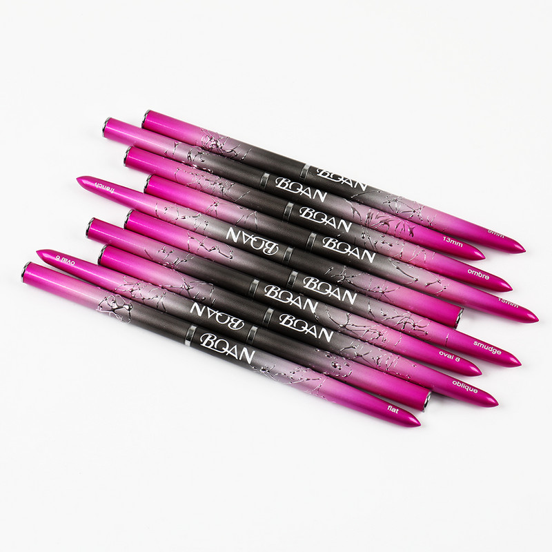 BQAN Perie de unghii cu gradient acrilic UV Gel extensie Pen Oja Pictura Perie de desen Liner Perie de unghii Perie de gel pentru manichiura