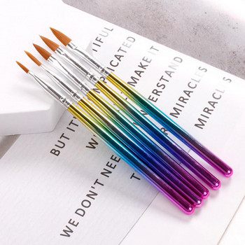 Химикалки за рисуване на нокти Трудоспестяваща галванизирана пръчка Градиентни цветни четки за рисуване на нокти Инструмент за маникюр Четки за нокти Нокти Красота