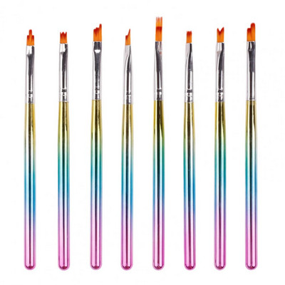 Olovke za uređenje noktiju Galvanizirana šipka koja štedi rad Četke za oslikavanje noktiju u boji Alat za manikuru Četke za nokte Ljepota noktiju