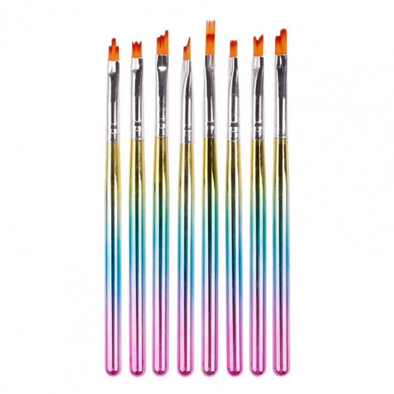 Olovke za uređenje noktiju Galvanizirana šipka koja štedi rad Četke za oslikavanje noktiju u boji Alat za manikuru Četke za nokte Ljepota noktiju