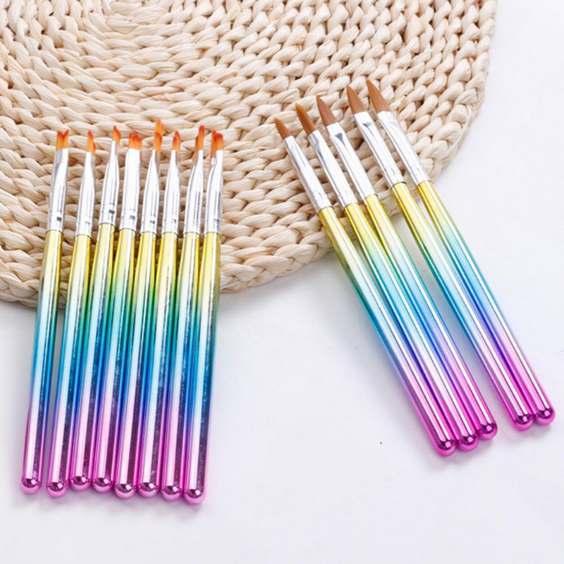 Olovke za uređenje noktiju Galvanizirana šipka koja štedi rad Četke za oslikavanje noktiju u boji Alat za manikuru Četke za nokte Ljepota noktiju