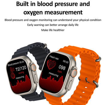Смарт часовник HK8 Pro Ultra 49MM 2.12 инчов HD екран NFC Bluetooth Call Health Monitoring Series 8 Sport Fitness Smartwatch