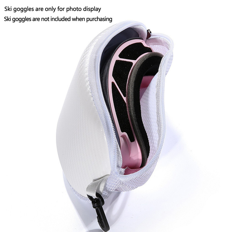 Motociklističke naočale za vožnju na otvorenom, protiv kompresije, protiv sudara, protiv kiše, torba s patentnim zatvaračem / kutija za skijaške naočale, lučna kožna kutija