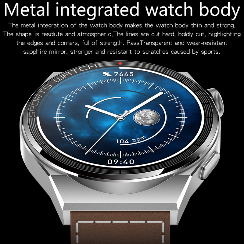 2022 Nové inteligentné hodinky pre mužov 390*390 HD obrazovka monitorovanie srdcovej frekvencie Bluetooth volanie IP68 vodotesné športové inteligentné hodinky pre mužov pre Xiaomi