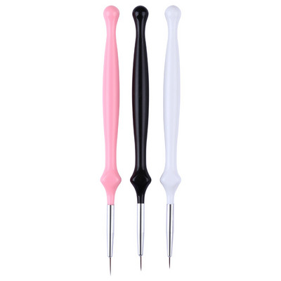 Perie pentru unghii Set de perii cu gel pentru manichiură Nail Art Liner pentru desen Pen acrilic UV Gel pentru extensie Pen Oja pentru pictură Perie pentru desen