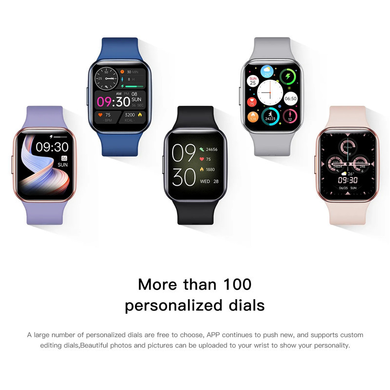 Ceas inteligent Q23 Femei Bărbați Ecran HD de 1,69 inci Brățară fitness Monitorizare ritm cardiac Monitorizare a tensiunii arteriale Smartwatch