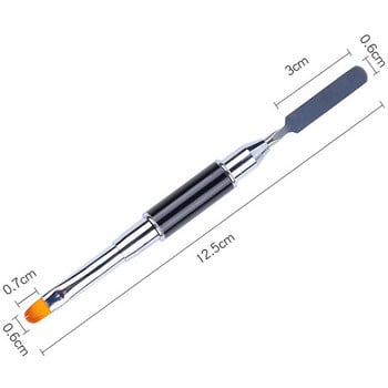 5 τμχ/Παρτίδα Nail Art Gel Brush Double Use Fast Poly Nail Gel Take Out Pen