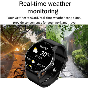 P-LUXURY 2023 Νέο Smartwatch Εξαιρετικά λεπτή οθόνη HD Fitness Άσκηση Παρακολούθηση καρδιακού ρυθμού ύπνου Έξυπνο ρολόι μόδας για άνδρες και γυναίκες