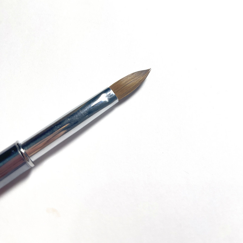 1kom akrilne četkice za nokte Najlon Kolinsky Hair leopard Rhinestone Drška Gel za izgradnju Četkica za manikuru Carving Dotting Drawing Tools