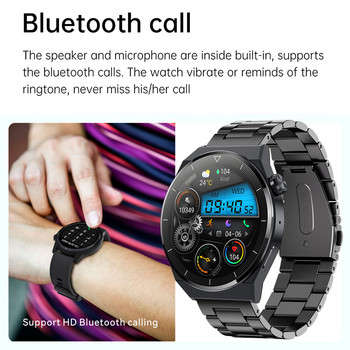 2023 Νέο AMOLED Screen Men Smart Watch Bluetooth Call Watch IP67 Αδιάβροχο αθλητικό ρολόι γυμναστικής για Android IOS Smart Watch Men