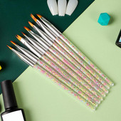 Geras, paprastas naudoti UV gelinis lakas Nagų dailės šepečiai lankstūs antgalio itin lengvi nagų piešimo rašikliai manikiūro parduotuvei