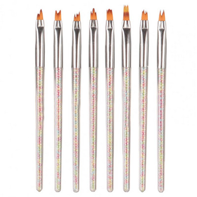 Geras, paprastas naudoti UV gelinis lakas Nagų dailės šepečiai lankstūs antgalio itin lengvi nagų piešimo rašikliai manikiūro parduotuvei