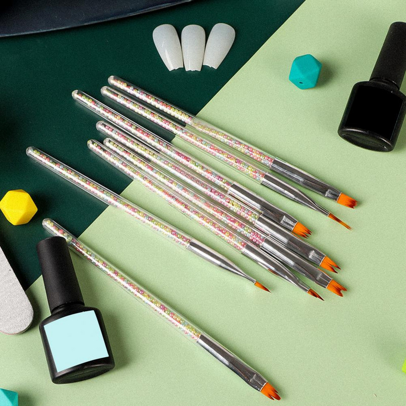 Geras, paprastas naudoti UV gelinis lakas Nagų dailės šepečiai lankstūs antgalio itin lengvi nagų piešimo rašikliai manikiūro parduotuvei