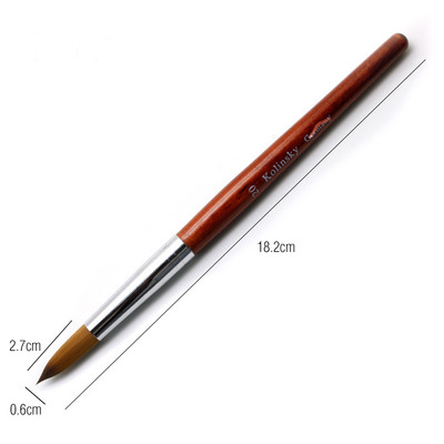 12 stiluri pur Kolinsky Sable acrilic perie pentru unghii gel UV sculptură pulbere lichidă cristal Pen DIY unghii artă manichiură instrument
