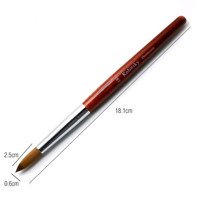 12 stiluri pur Kolinsky Sable acrilic perie pentru unghii gel UV sculptură pulbere lichidă cristal Pen DIY unghii artă manichiură instrument