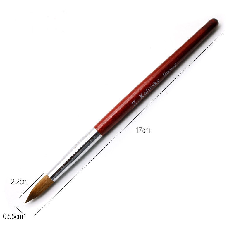 12 stiluri pur Kolinsky Sable acrilic perie pentru unghii gel UV sculptură pulbere lichidă cristal Pen DIY unghii artă manichiură instrument