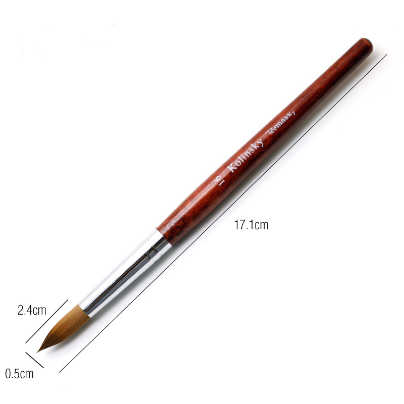 12 stiluri pur Kolinsky Sable acrilic perie pentru unghii gel UV sculptură pulbere lichidă cristal Pen DIY unghii artă manichiură instrument