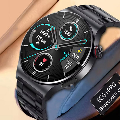 2023 Нов смарт часовник за мъже IP68 3ATM Водоустойчив Спорт на открито Фитнес тракер Здравен монитор Смарт часовник за мъже за Huawei Xiaomi IOS