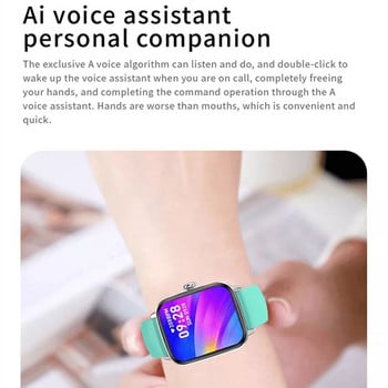 Смарт часовник ZW26 1,81 инча Мъжки Bluetooth разговор Възпроизвеждане на музика Температура Кръвно налягане Мониторинг на здравето AI Гласов асистент