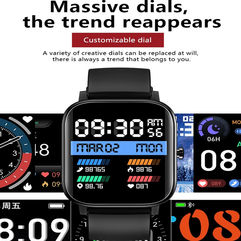 MT2 „Bluetooth Call“ išmanusis laikrodis 4G Vietinė muzika Vyrai Moterų kūno rengybos Širdies ritmo kraujospūdžio matuoklis Sportinis vandeniui atsparus išmanusis laikrodis
