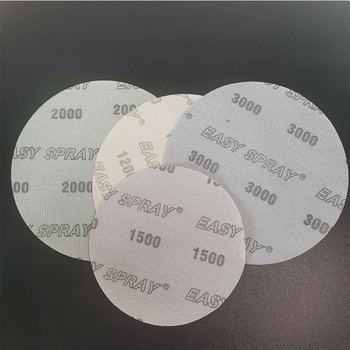 50 БР. 5/6-инчов шлифовъчен диск със суперфин филм Мека водоустойчива шкурка 1200 до 3000 зърна за мокро/сухо шлайфане на автомобилна боя