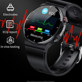 2022 Смарт часовник за мъже E88 1,32-инчов екран с пълен сензорен водоустойчив спортен фитнес часовник Смарт часовник за жени