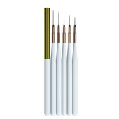 Pensula Nail Art Liner Mâner din lemn alb Gel UV Stripes Pictură Desen Pen DIY Manichiură Perie