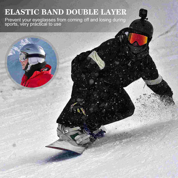 Strap Goggles Ski Sports Elastic Safety Αντικατάσταση πολλαπλών λειτουργιών σκι Πρακτικά φορητά προμήθειες Γυαλιά με στρώμα σχοινιού