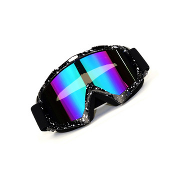 Γυαλιά μοτοσικλέτας Αντιανεμικό καθρέφτη Motocross Αντιολισθητικά γυαλιά μοτοσικλέτας Sand Prevention Έγχρωμοι φακοί γυαλιά αγωνιστικά