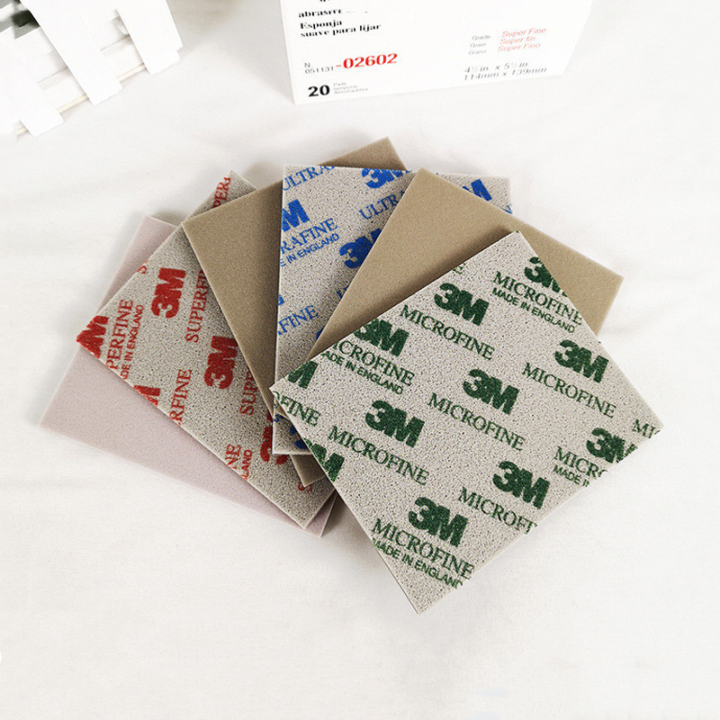 1 τεμ. Softback Sanding Sponge Foam Pads 4-1/2" X 5-1/2" Grinding Polishing Sandpaper Abrasive Super Ultra Microfine for 3M