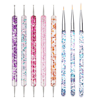 Set kistova za slikanje UV gelom Olovka za ukrašavanje noktiju za vrhove noktiju Dizajn manikura Set četkica za crtanje crtanja za nokte