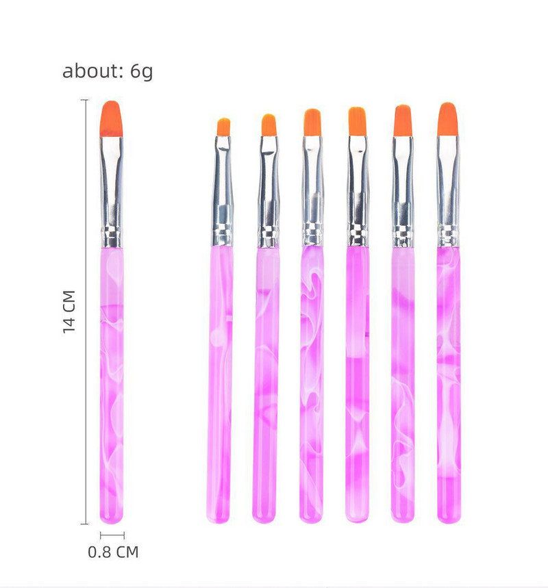 Set kistova za slikanje UV gelom Olovka za ukrašavanje noktiju za vrhove noktiju Dizajn manikura Set četkica za crtanje crtanja za nokte