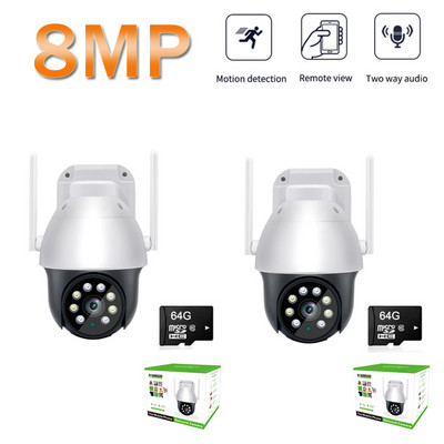 4K 8MP Wifi nadzorna kamera Vanjska sigurnosna zaštita Kućna vodootporna vanjska Wifi kamera CCTV IP web kamera Automatsko praćenje