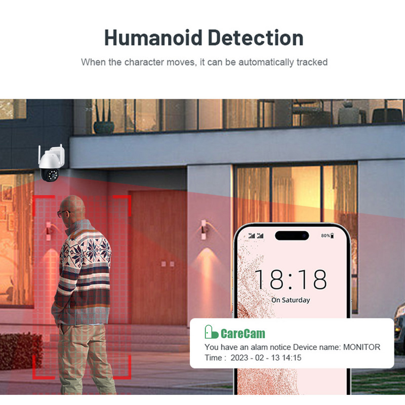 4K 8MP Wifi nadzorna kamera Vanjska sigurnosna zaštita Kućna vodootporna vanjska Wifi kamera CCTV IP web kamera Automatsko praćenje
