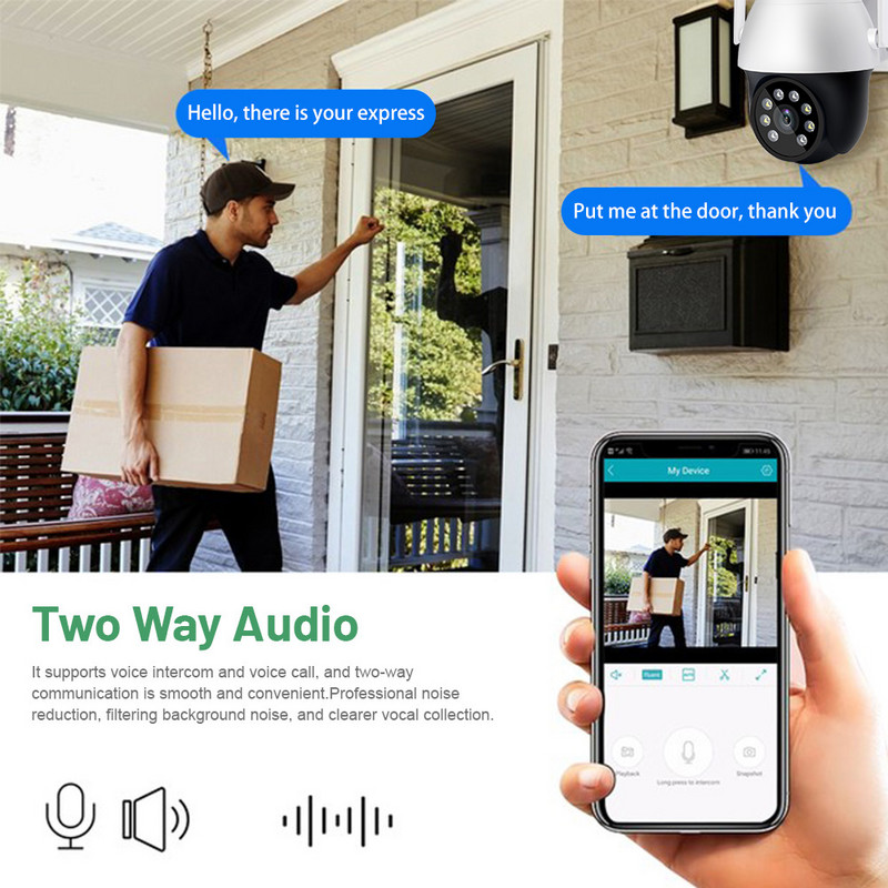 4K 8MP Wifi nadzorna kamera Vanjska sigurnosna zaštita Kućna vodootporna vanjska Wifi kamera CCTV IP web kamera Automatsko praćenje