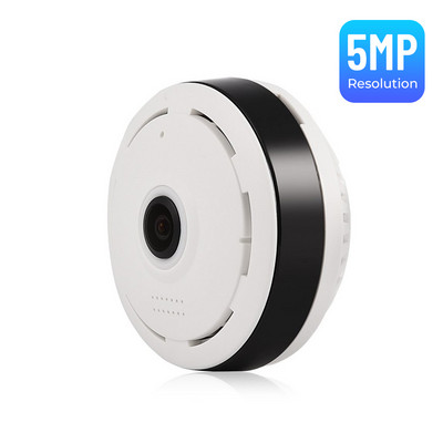Cameră de rețea 1080P, panoramă cu unghi larg de 360 de grade, ochi de pește, monitorizare IP WiFi, 3MP/5MP, vedere pe timp de noapte, televiziune cu circuit închis